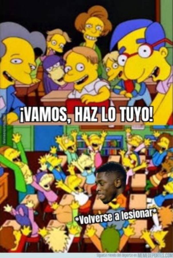 Los memes humillan a Dembelé tras su nueva lesión en Barcelona y hasta Bale es tendencia