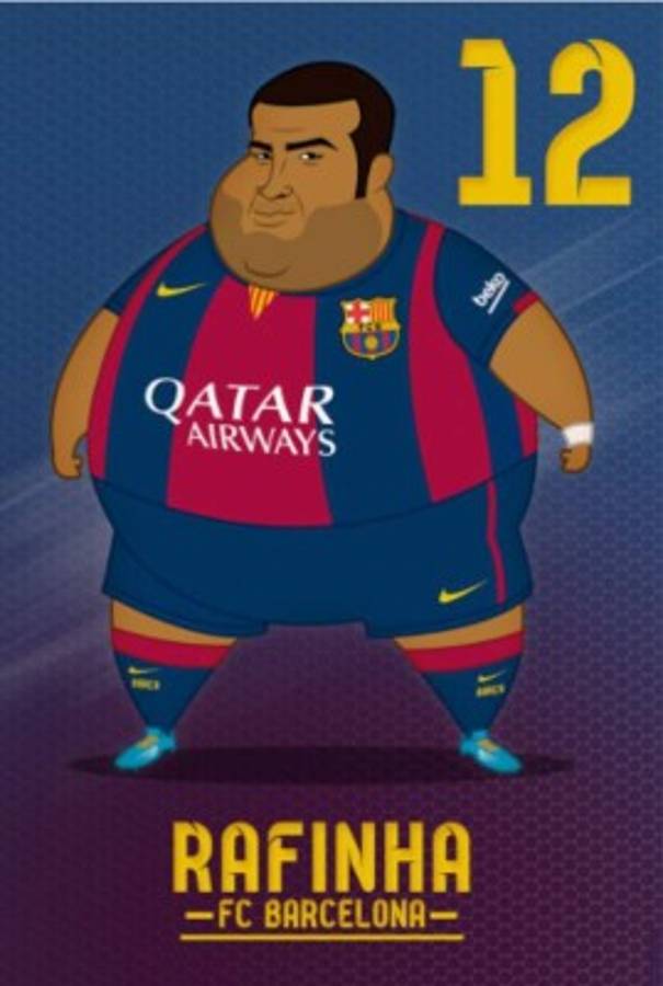 HUMOR: Así se verían los jugadores del Barcelona con sobrepeso