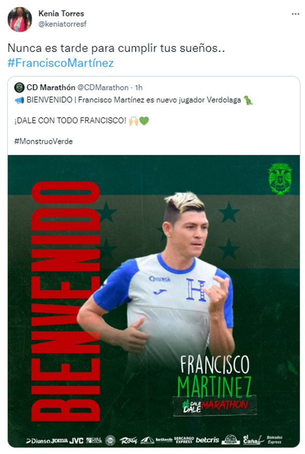 ¡De Tercera a Primera! Periodistas reaccionan tras anunciarse el fichaje de Francisco Martínez por el Marathón