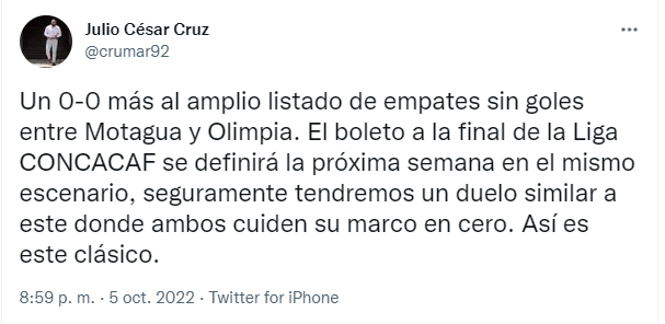 Sin filtros: Periodistas reaccionan luego del amargo empate que sellaron Motagua y Olimpia en Liga Concacaf