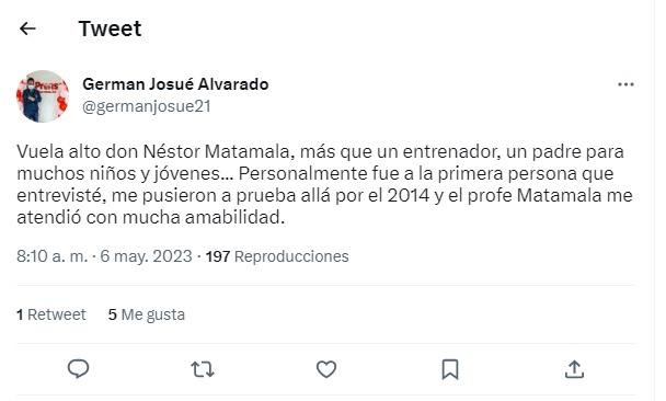 “Néstor Matamala, un padre, un maestro y de corazón hondureño”: Así reaccionan los periodistas y afición tras la muerte del técnico