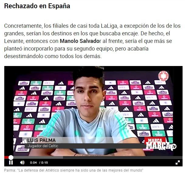 Luis Palma fue rechazado por más de 30 equipos en España y el mundo, según Marca: “La joya que se perdió”