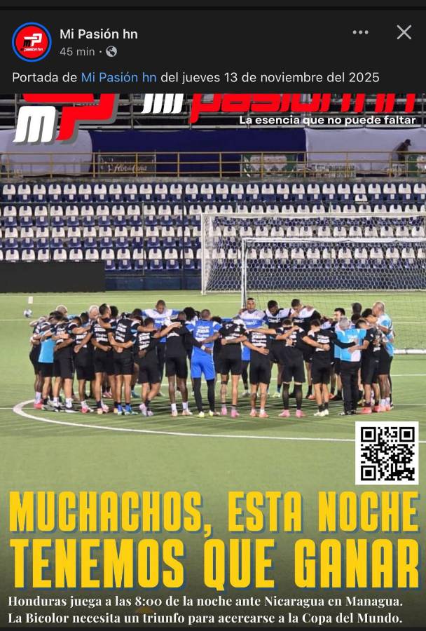 Que se repita el sueño pongan huev**: la prensa reacciona motivada a la clasificación de Honduras al Mundial 2026