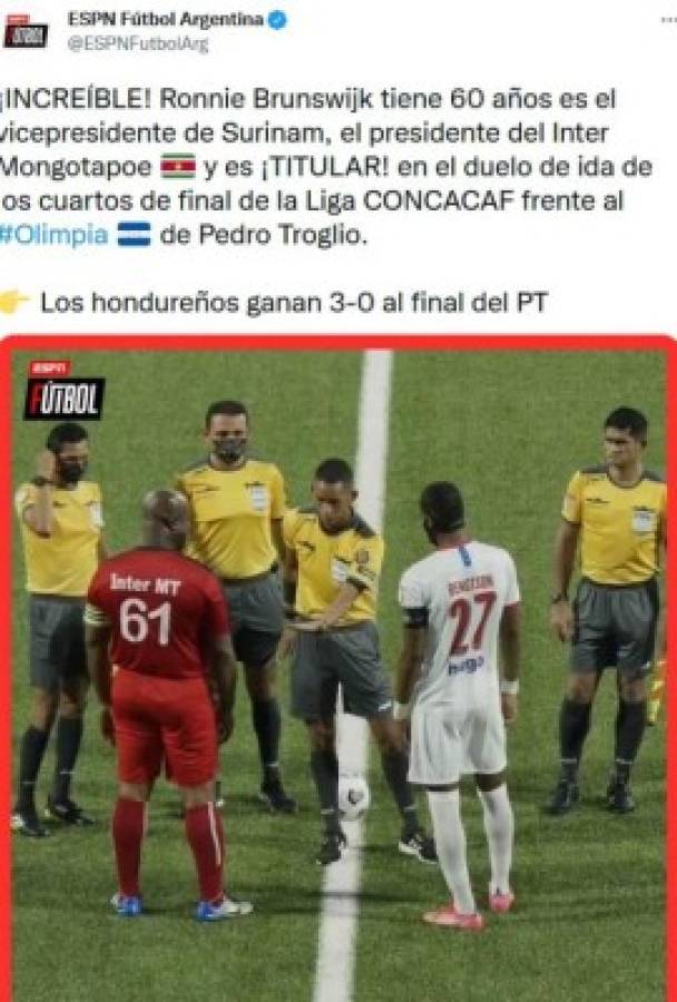 'Terrible, falta de respeto, de locos': Periodistas y medios internacionales cargan contra Concacaf y el vicepresidente de Surinam