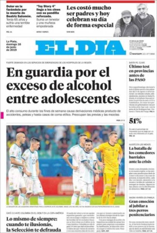 Las portadas en Argentina no perdonan a Messi: 'Lo mismo de siempre'