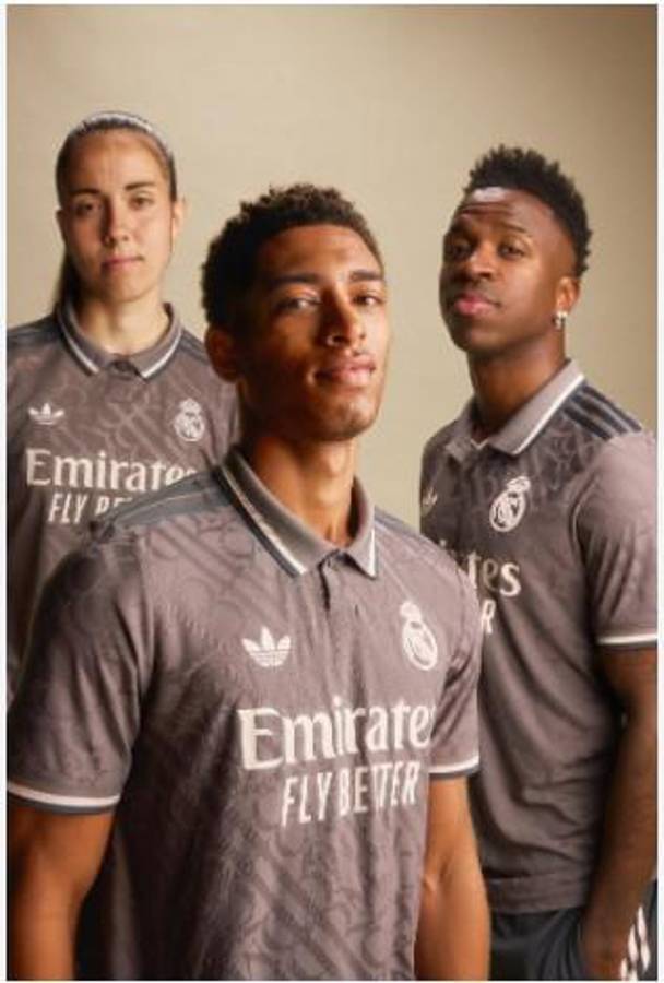 Lo presenta con Mbappé y una leyenda: Así es el tercer uniforme del Real Madrid para la temporada 2024-25