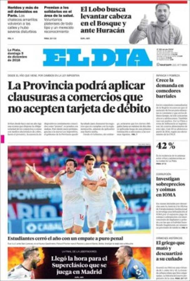 ¡Superfinal! River y Boca se roban las portadas de los periódicos más importantes del mundo