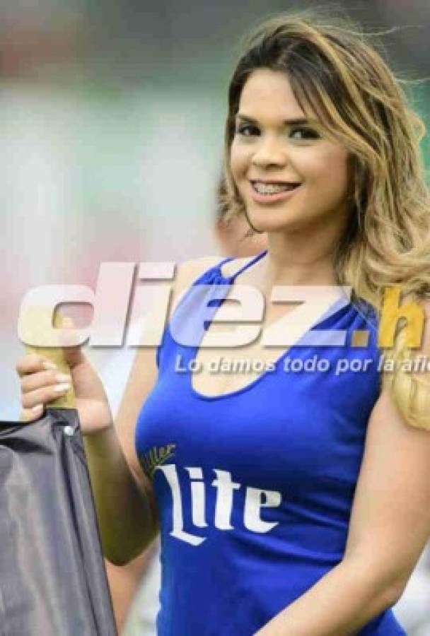 Lindas chicas se roban las miradas en la semifinal entre Marathón y Motagua