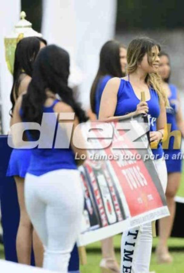 Lindas chicas se roban las miradas en la semifinal entre Marathón y Motagua