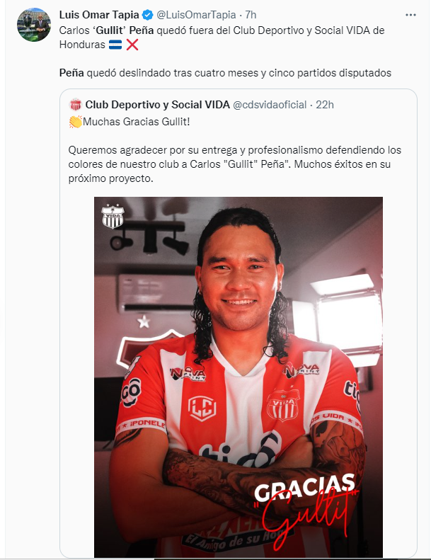 “Otro fracaso más” y “lo mandaron a casa”: prensa mexicana es dura con Gullit Peña tras salida del Vida