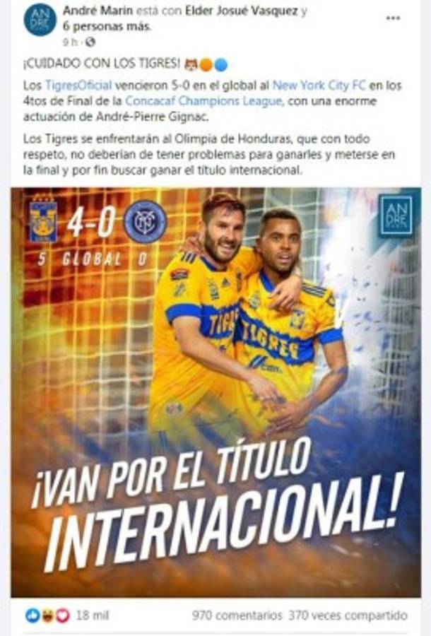 Periodistas mexicanos sobre el Tigres-Olimpia: 'No deberían de tener problemas para ganarles”