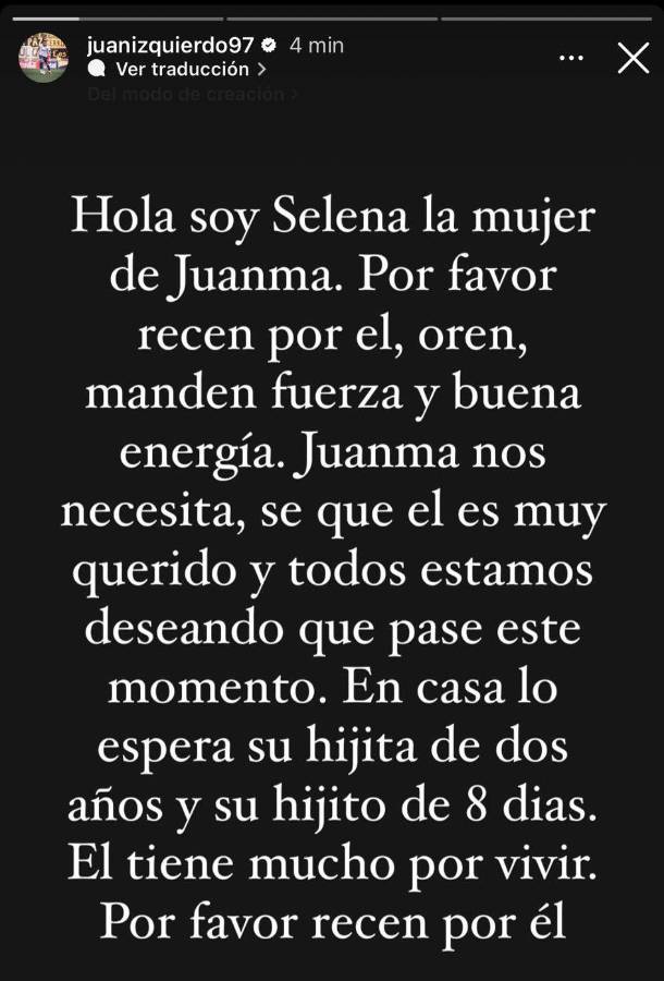 La desgarradora carta de despedida de la esposa del jugador de Nacional Juan Izquierdo: “Una parte de mí muere con vos”