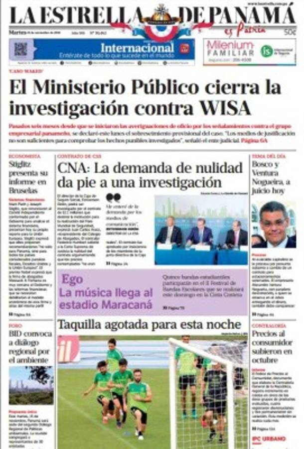 Fotos: Guerra de portadas en México y Panamá previo al choque de hoy