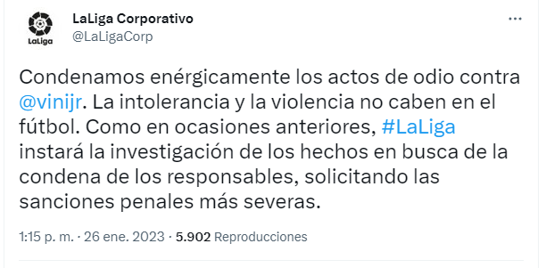 La intolerable amenaza contra Vinicius: Aparece un muñeco con su nombre y el Atlético lanza duro comunicado