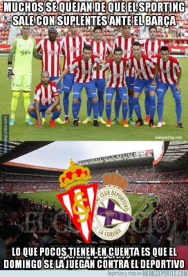 ¡Hasta con Cristiano se meten! Los memes que dejó la goleada del Barca al Gijón