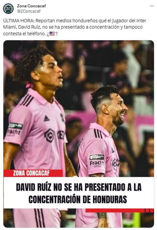 “Es más entusiasmo de la gente porque juega con Messi”: Así reaccionó la prensa de Honduras por el caso de David Ruiz