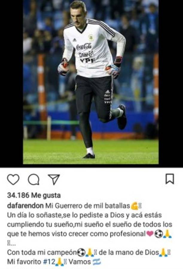 Daniela Rendón, la hermosa esposa del portero debutante de Argentina en el Mundial