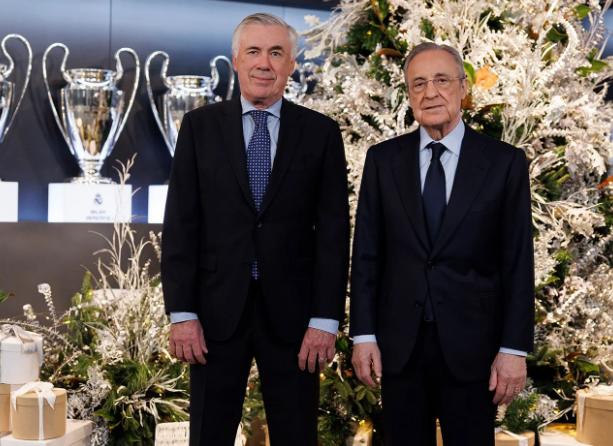 Futbolistas del Real Madrid festejan la Navidad con sus espectaculares novias y el mensaje de Florentino Pérez