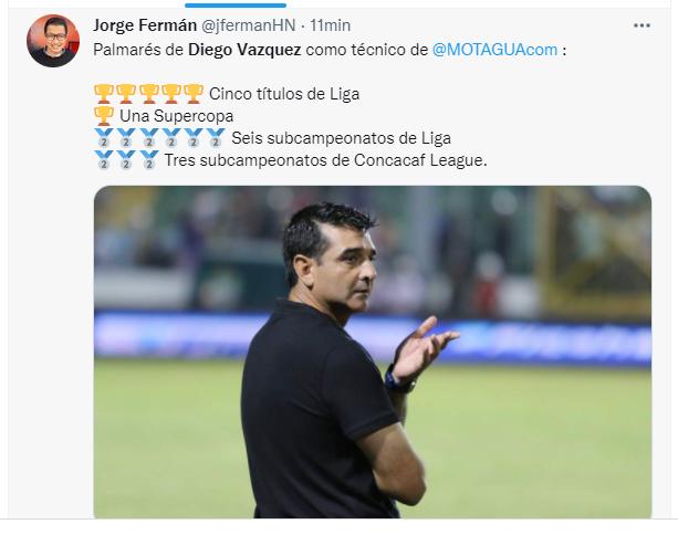 ¡Uno pide reconocimiento en el Nacional! La reacción de periodistas y aficionados tras la salida de Diego Vázquez de Motagua