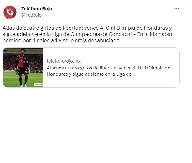 “Le sacan la llave a Olimpia” y “tuvieron que sufrir”: Así reaccionan en México el día después de la remontada de Atlas