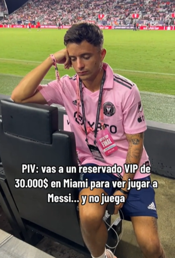 Pagó 30 mil dólares para ver a Messi con el Inter Miami: su reacción al enterarse que no jugaba y así son los palcos VIP