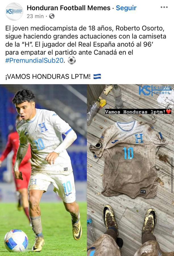 ”El mejor de Honduras”, “alma de la Selección”: Prensa se rinde ante Roberto Osorto tras ser héroe en el Premundial Sub-20