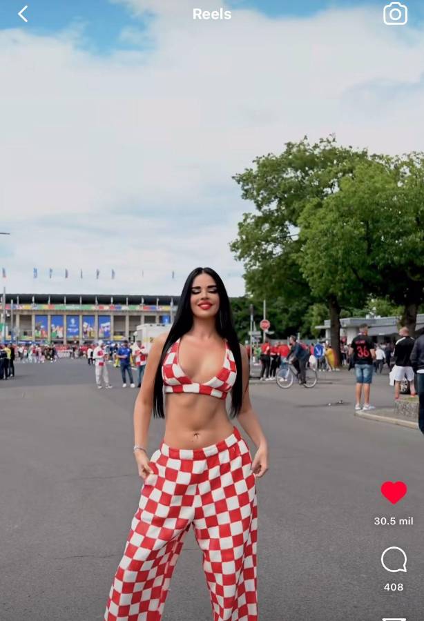 Ivana Knoll luce nuevo atuendo y ‘conquista’ la Eurocopa con su hermoso físico: ¿Traicionó a Croacia?