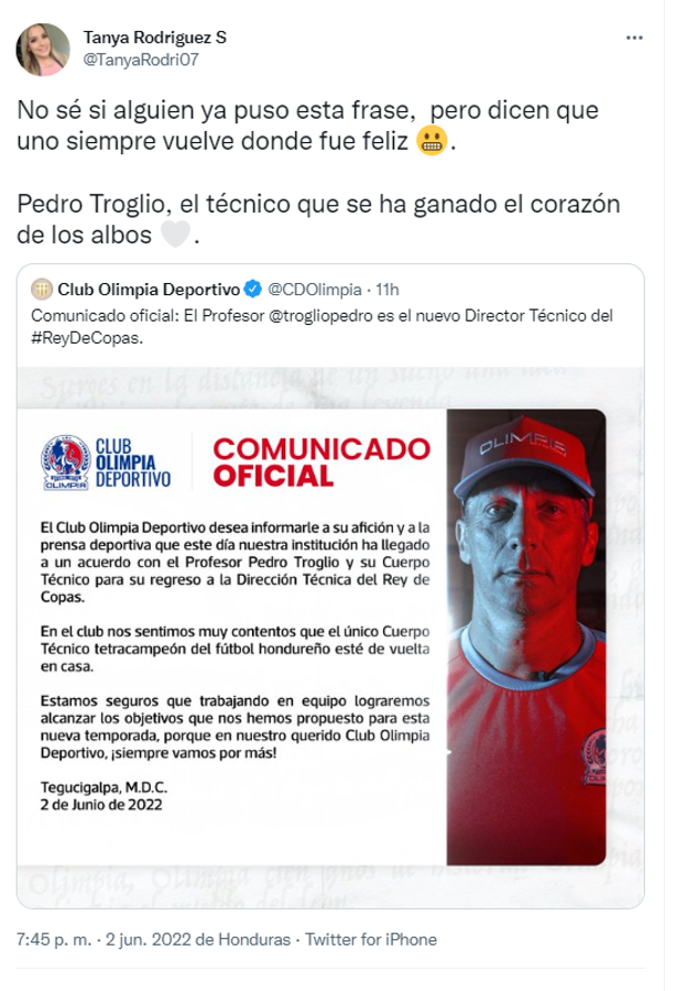 La reacción de la prensa ante la vuelta de Pedro Troglio a Olimpia: ‘‘Vuelve a dirigir a un viejo amor’’