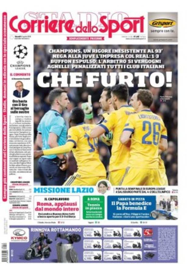 PORTADAS: Festejo en España, furia en Italia