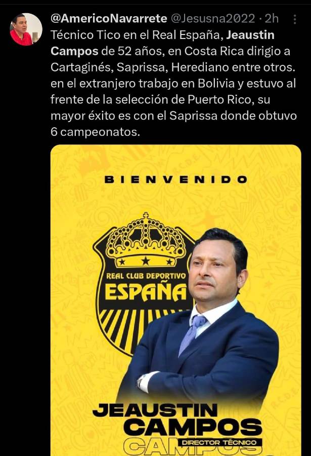 “Un multicampeón”, Prensa tica y hondureña destaca fichaje de Jeaustin Campos por el Real España de la Liga Nacional