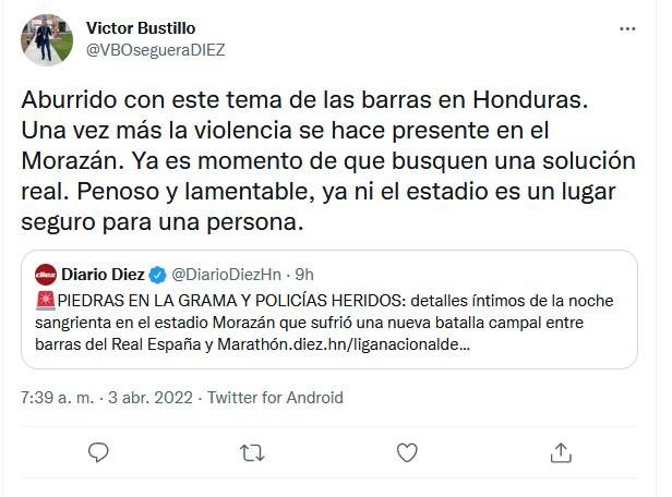 “Terrible” y “clásico manchado”: La prensa internacional y periodistas sobre los incidentes en el Real España-Marathón