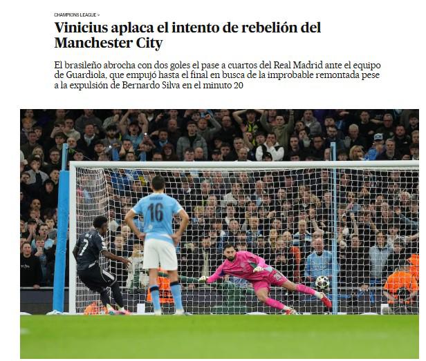 La 'Pepsadilla' continúa; ya no es el ogro blanco: lo que dice la prensa sobre el triunfo del Real Madrid sobre el City