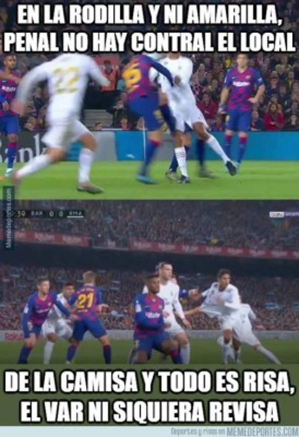 Los memes humillan al Barcelona y al VAR en el clásico ante el Real Madrid