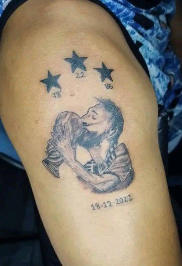 Tremenda locura: los increíbles tatuajes sobre Messi luego de ganar con Argentina el Mundial de Qatar y el ‘‘qué mirás, bobo’’