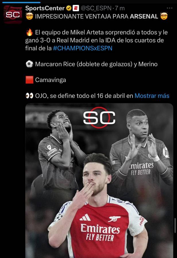 Desmantelaron a Ancelotti está eliminado fritos: así reacciona la prensa a la humillación del Arsenal ante Real Madrid