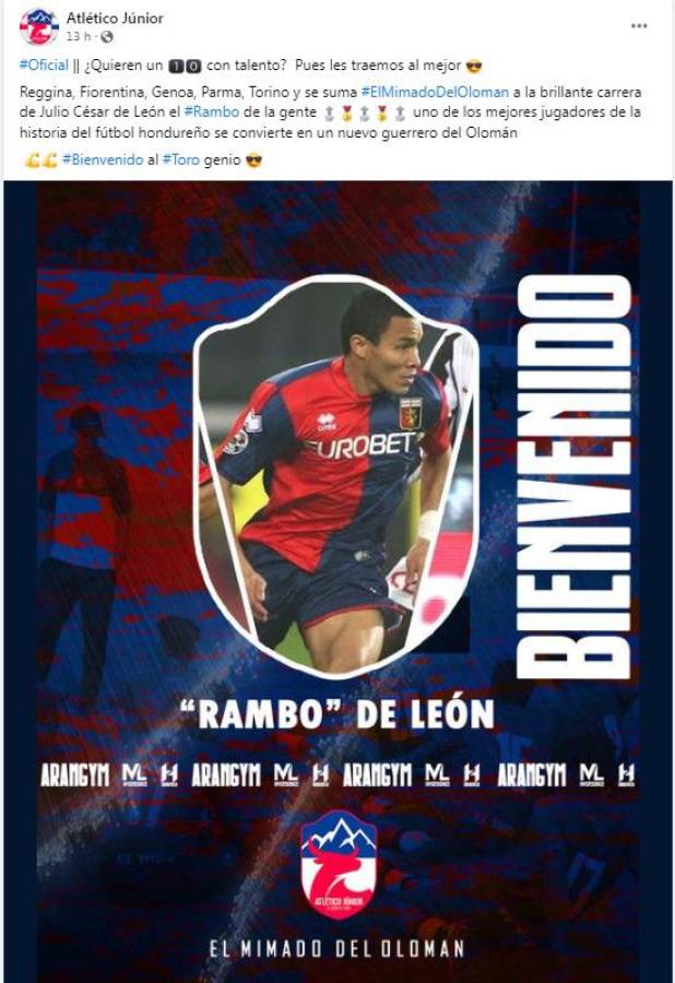 ¡El cuarto con más equipos en el mundo! Rambo de León ficha por su club 25 a sus 42 años: todas las camisas que ha vestido