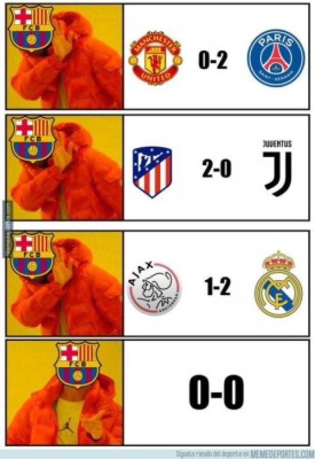 Los crueles memes de la goleada del Barcelona al Lyon en la Champions League