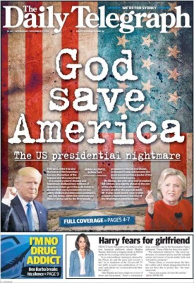 PORTADAS: La agresiva reacción de la prensa internacional tras gane de Donald Trump