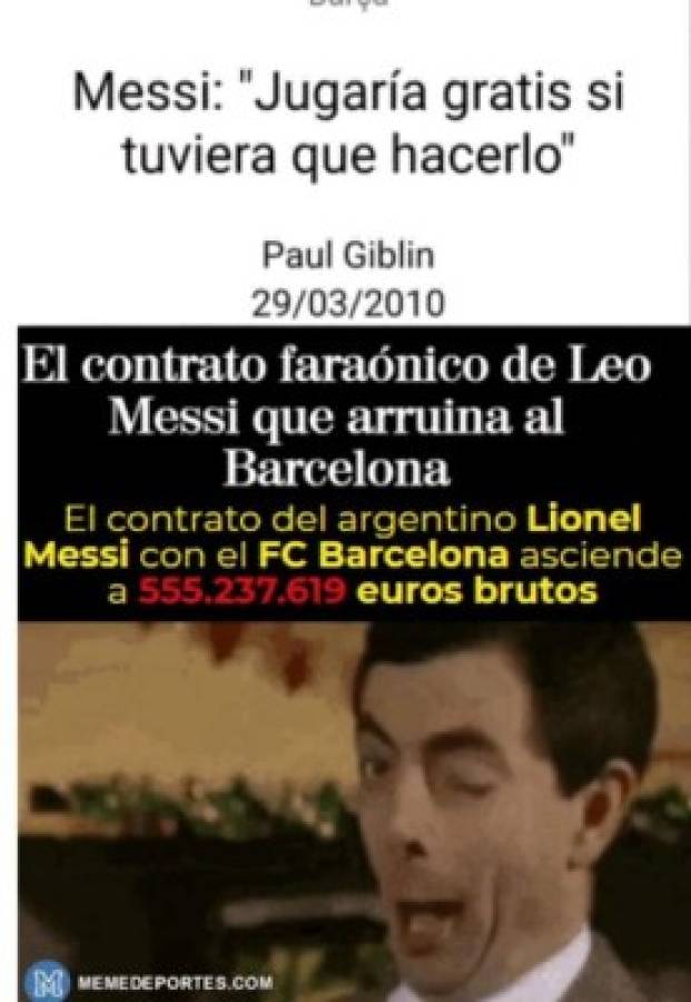 Messi, víctima de memes por su contrato millonario tras el gane del Barcelona ante el Athletic