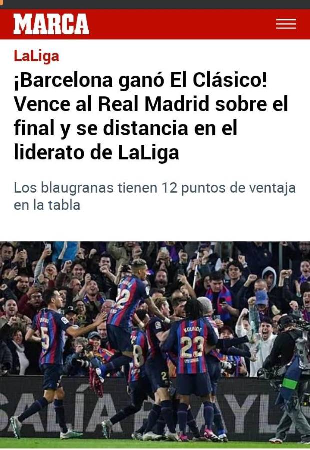 “El ‘presidente’ Kessie sentencia la Liga”: Prensa internacional destaca al Barcelona tras la victoria en el clásico español ante Real Madrid