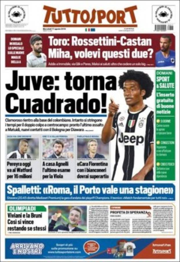 PORTADAS: Lo que amaneció diciendo el mundo deportivo hoy miércoles 17 de agosto