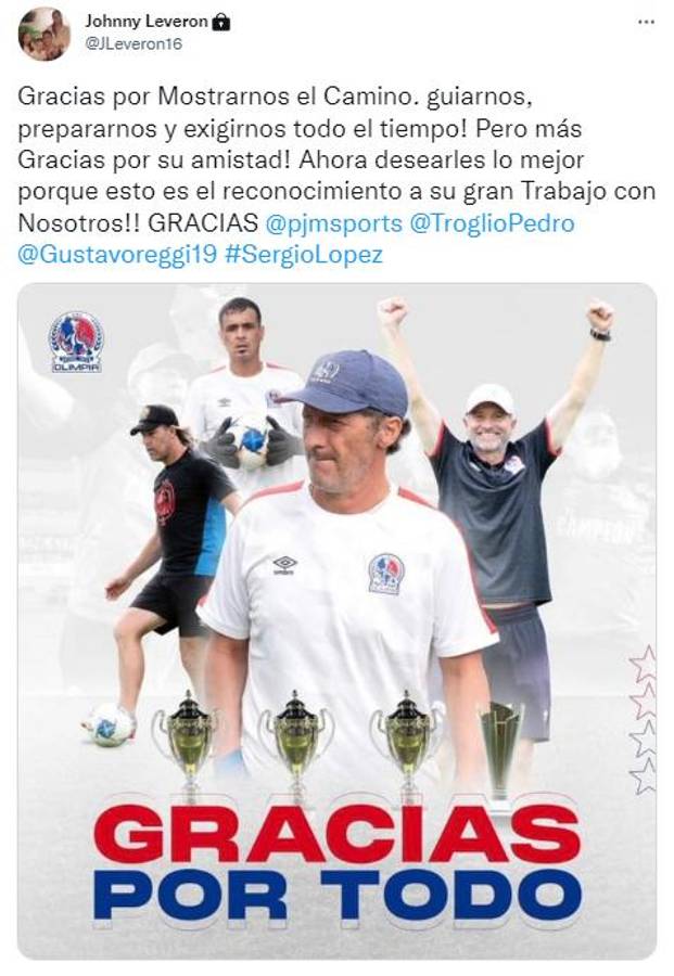 “Gracias por mostrarnos el camino”: Así se despidieron los jugadores y directivos de Olimpia de Pedro Troglio