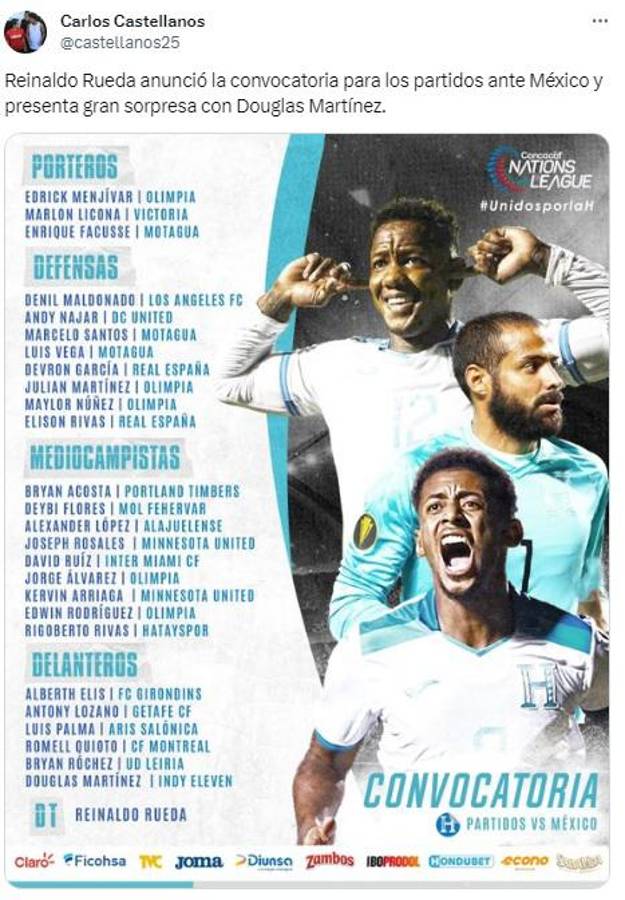 Honduras-México: Así reaccionó la prensa a la convocatoria de Reinaldo Rueda con la ausencia de Pinto y el llamado de Facussé