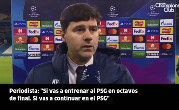 La reacción de Pochettino tras ser consultado sobre si dejará el PSG para dirigir al United: sonrisa y adiós