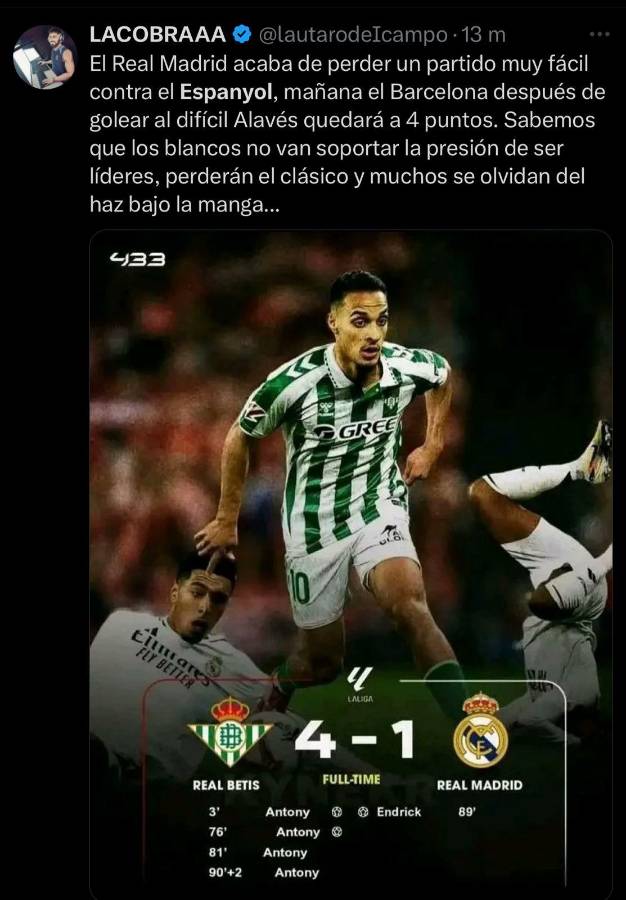 “Terrorífico arbitraje” “ya se acabó el ciclo de Ancelotti”: la prensa reacciona a la roja no sacada en el Espanyol-Real Madrid