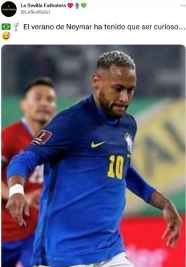 Vuelven a acusar a Neymar de estar gordo en el juego de Brasil y los memes lo despedazan