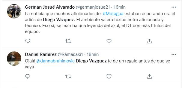 ¡Uno pide reconocimiento en el Nacional! La reacción de periodistas y aficionados tras la salida de Diego Vázquez de Motagua
