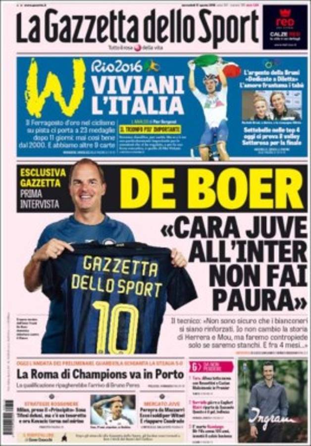 PORTADAS: Lo que amaneció diciendo el mundo deportivo hoy miércoles 17 de agosto