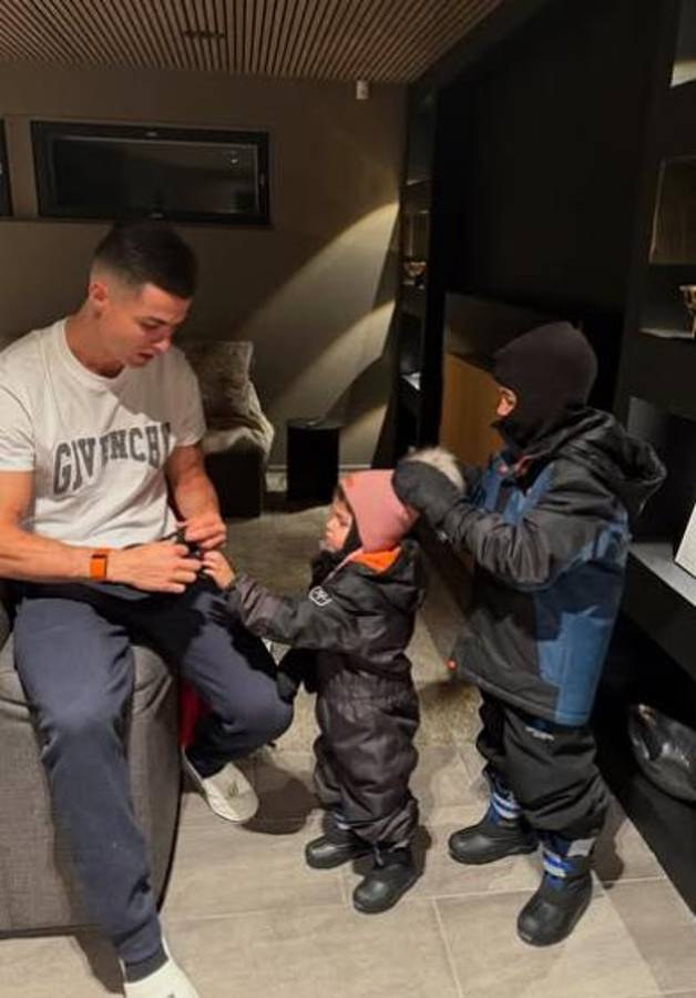 Cristiano Ronaldo y Georgina se fueron a una de las regiones más frías del mundo: “Feliz Navidad a todos”