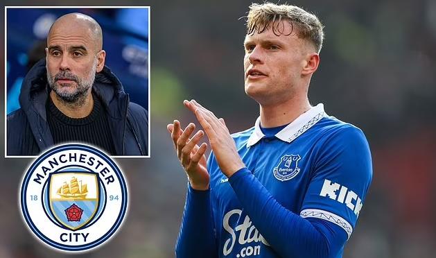 El Daily Mail publica que Guardiola quiere fichar a Branthwaite para el Manchester City.